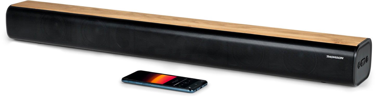 Thomson SB402BT Soundbar – 2.0 – Bluetooth – 80W – AUX & Optischer Eingang