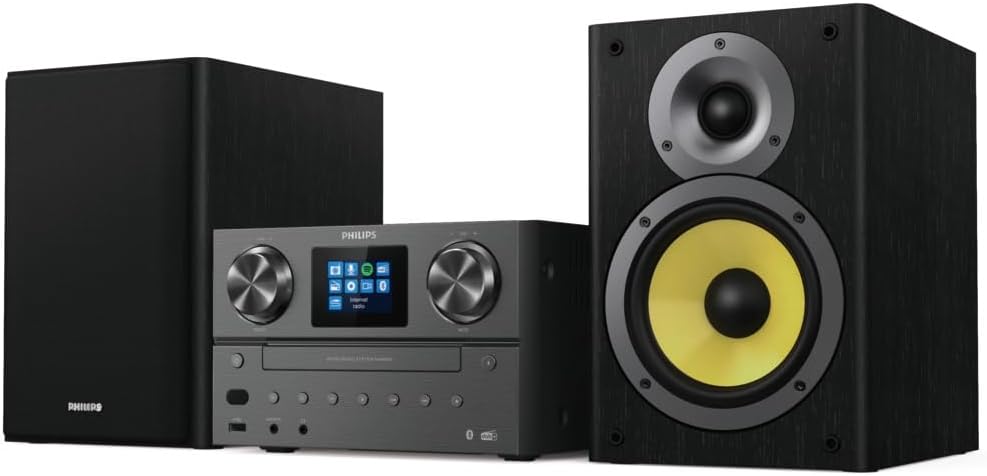 Philips TAM8905/10 Micro-HiFi-Anlage Bluetooth, DAB+, CD, WLAN, Spotify Connect