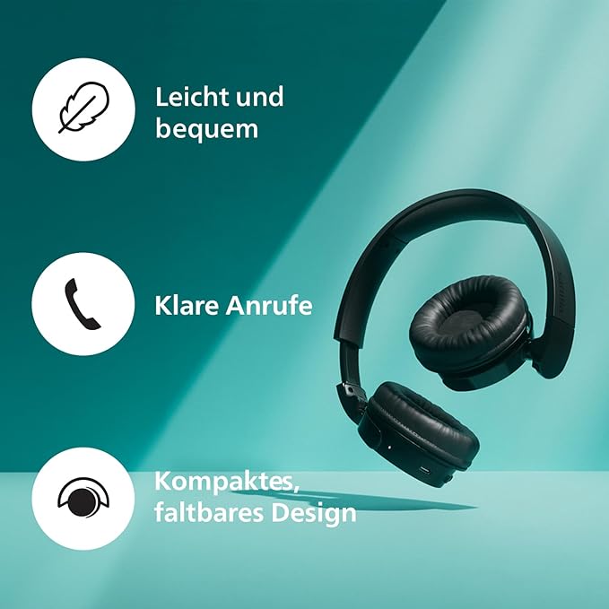 Philips TAH4209 – Bluetooth On-Ear Kopfhörer – Schwarz