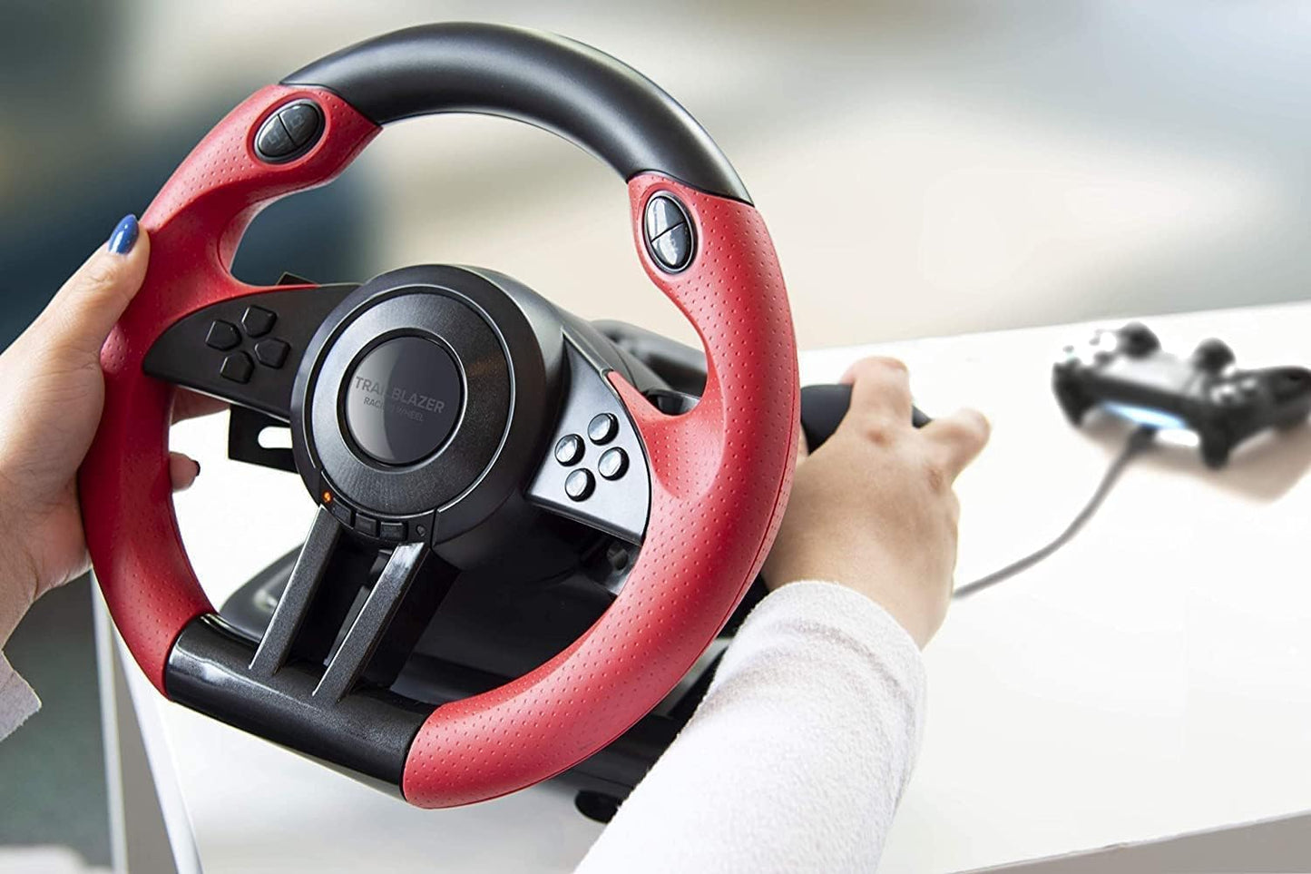 Speedlink TRAILBLAZER Racing Wheel – Gaming-Lenkrad mit Pedalen & Schaltung