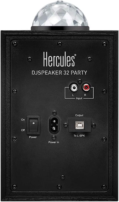 Hercules DJSpeaker 32 Party – 2x 15W Aktivlautsprecher mit LED