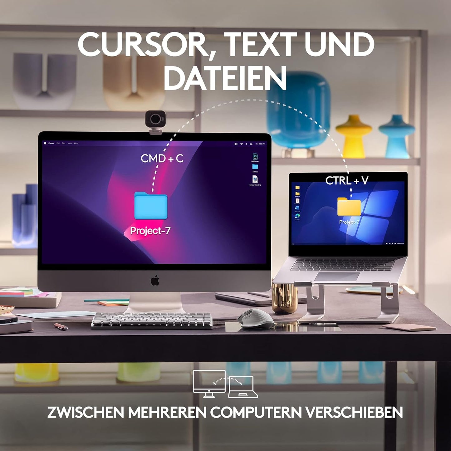 Logitech MX Master 3S für Mac – Bluetooth-Maus – Space Grey