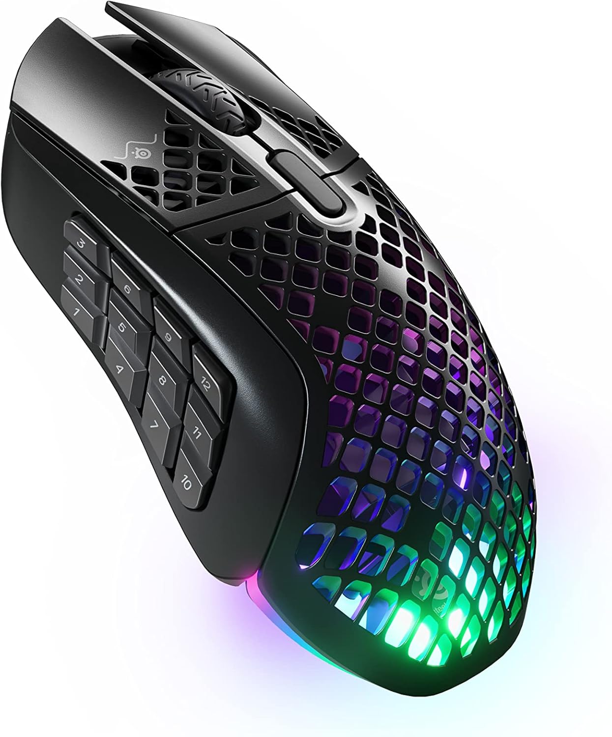 SteelSeries Aerox 9 Wireless – RGB Gaming-Maus – Schwarz