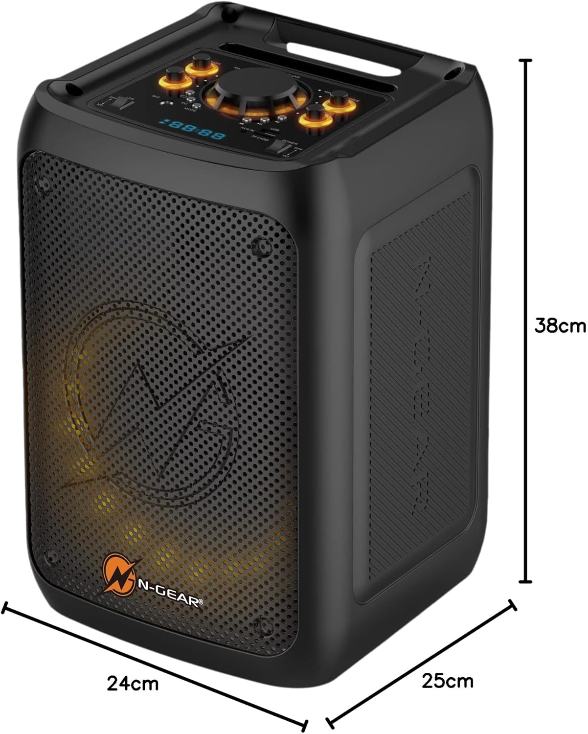N-Gear Flash Banger 777 Bluetooth PartyBox 160W RGB Licht Mikrofone & Remote