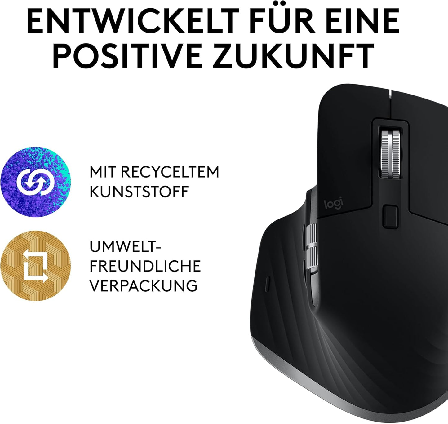 Logitech MX Master 3S für Mac – Bluetooth-Maus – Space Grey