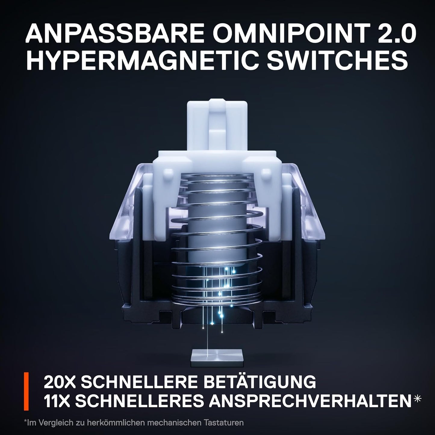 SteelSeries Apex Pro Mini Wireless – HyperMagnetic – QWERTY US