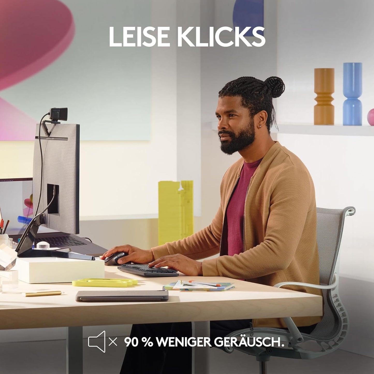 Logitech MX Master 3S für Mac – Bluetooth-Maus – Space Grey