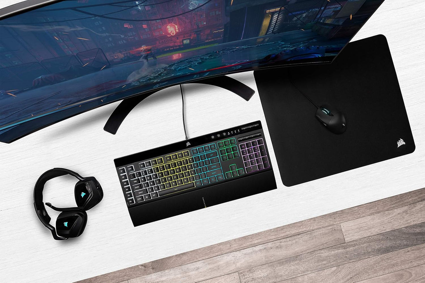 Corsair K55 RGB Pro – Gaming-Tastatur – QWERTY US – RGB Beleuchtung