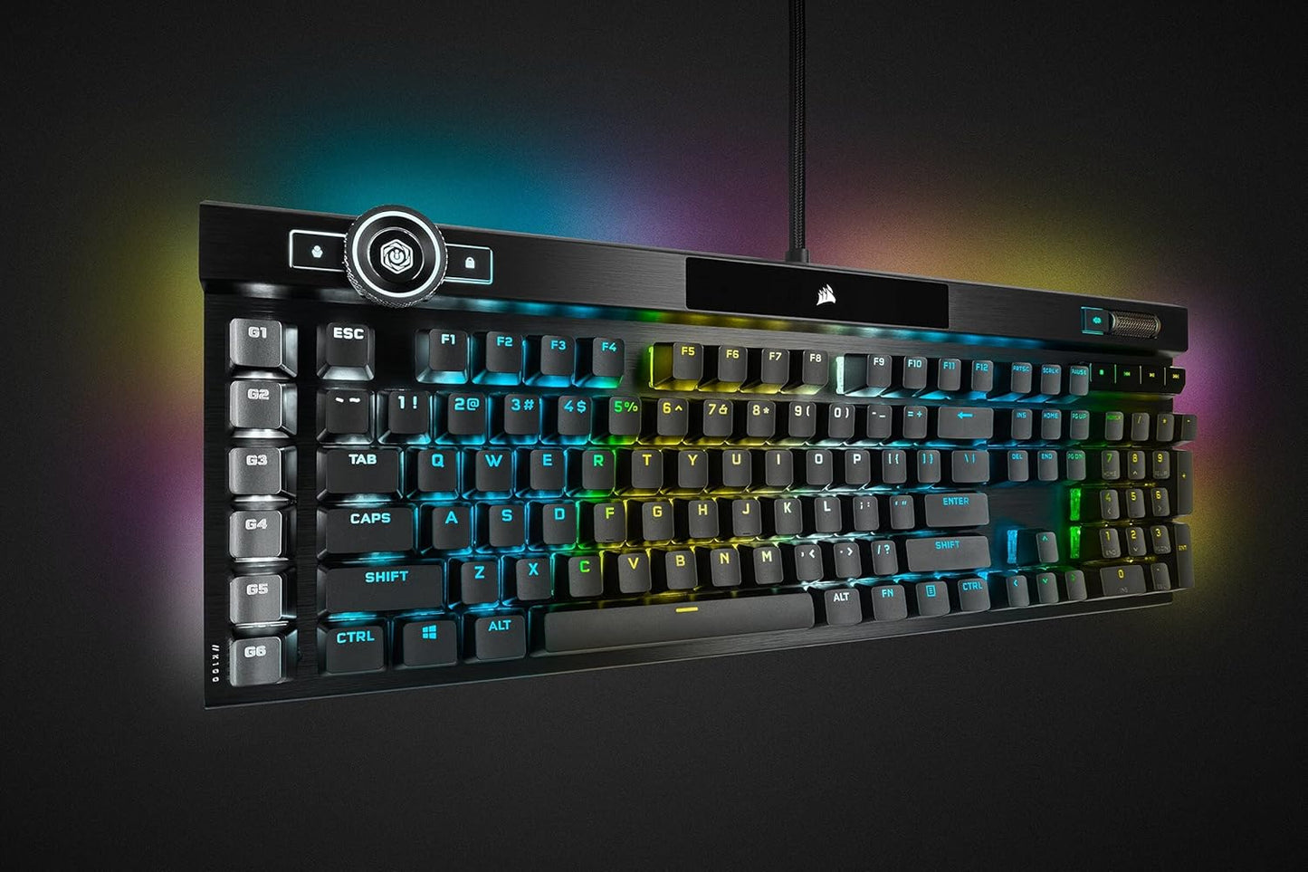 Corsair K100 RGB – Cherry MX Speed – QWERTY US – High-End Gaming-Tastatur