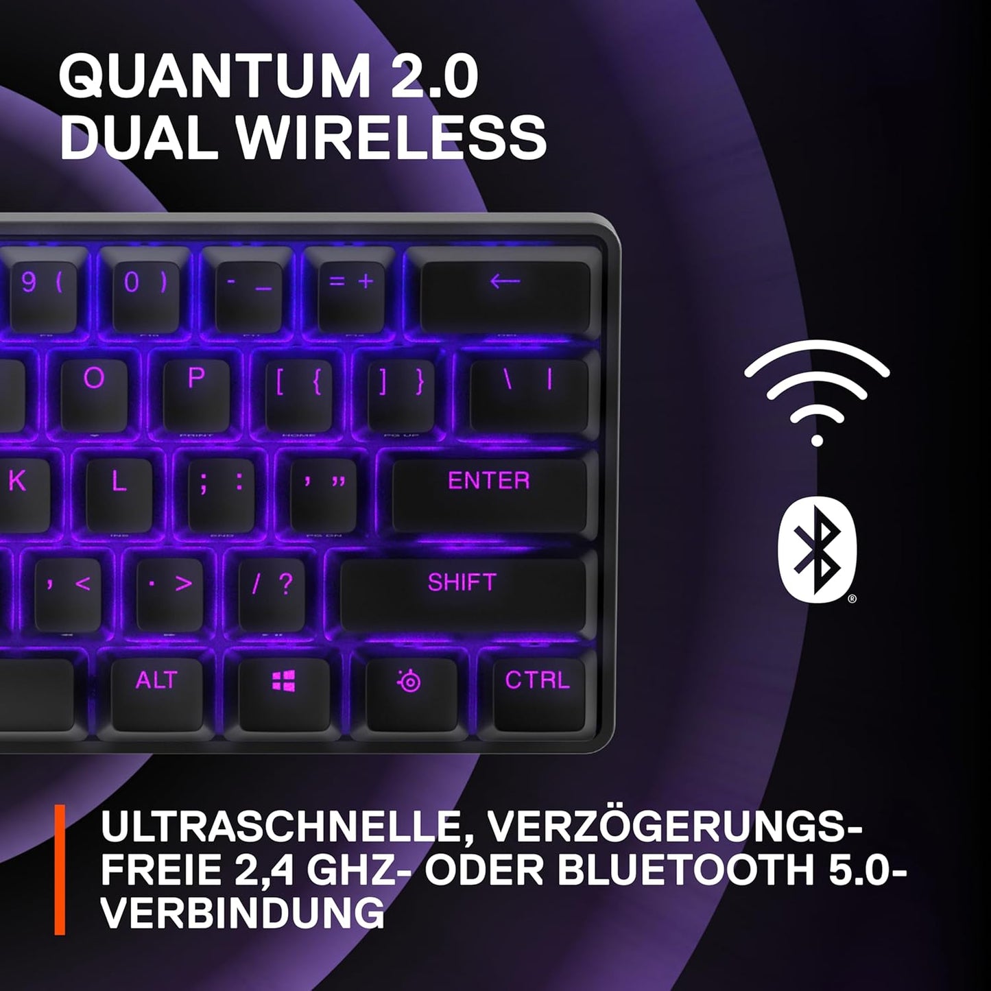 SteelSeries Apex Pro Mini Wireless – HyperMagnetic – QWERTY US
