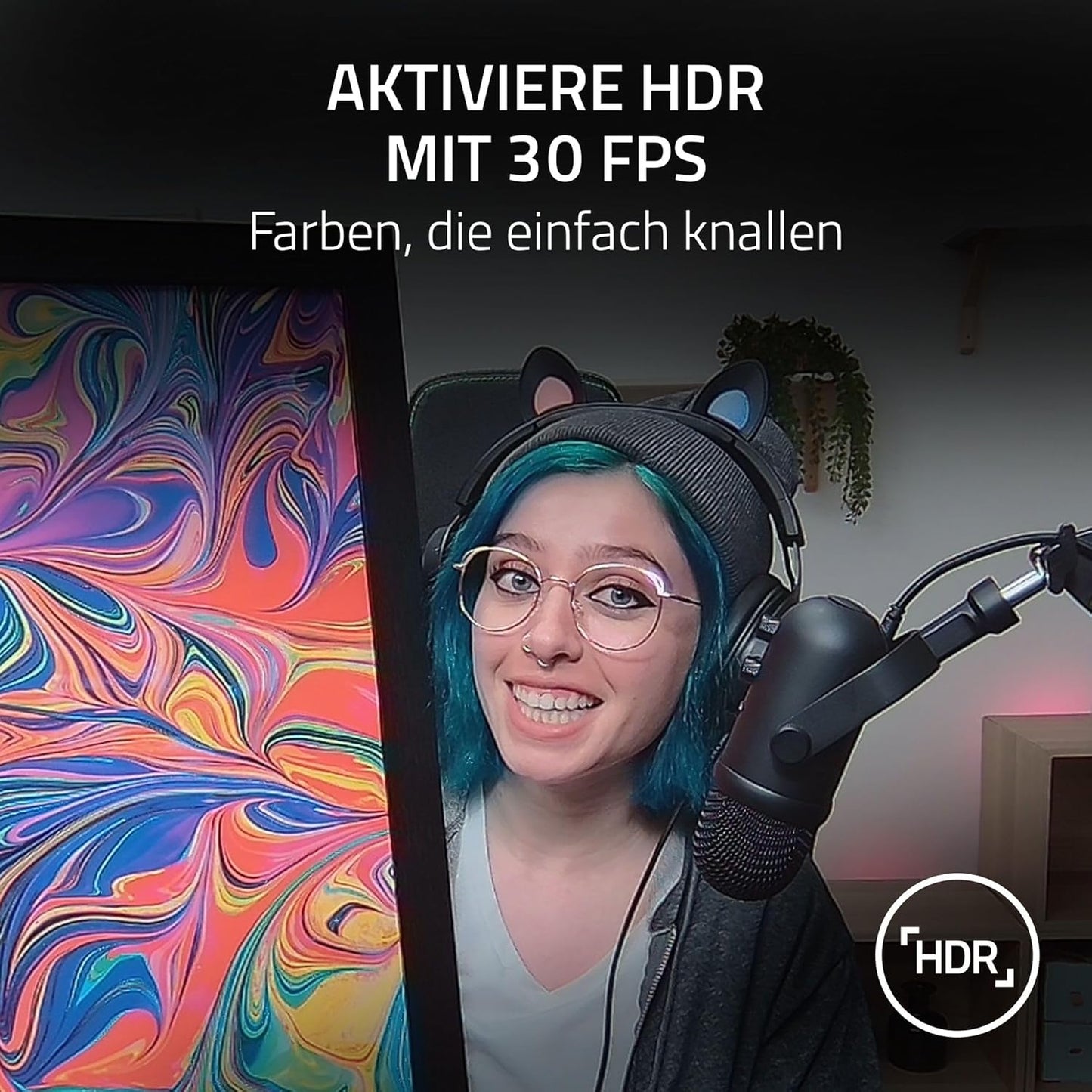 Razer Kiyo Pro – USB Full HD Streaming Webcam 1080p 60FPS