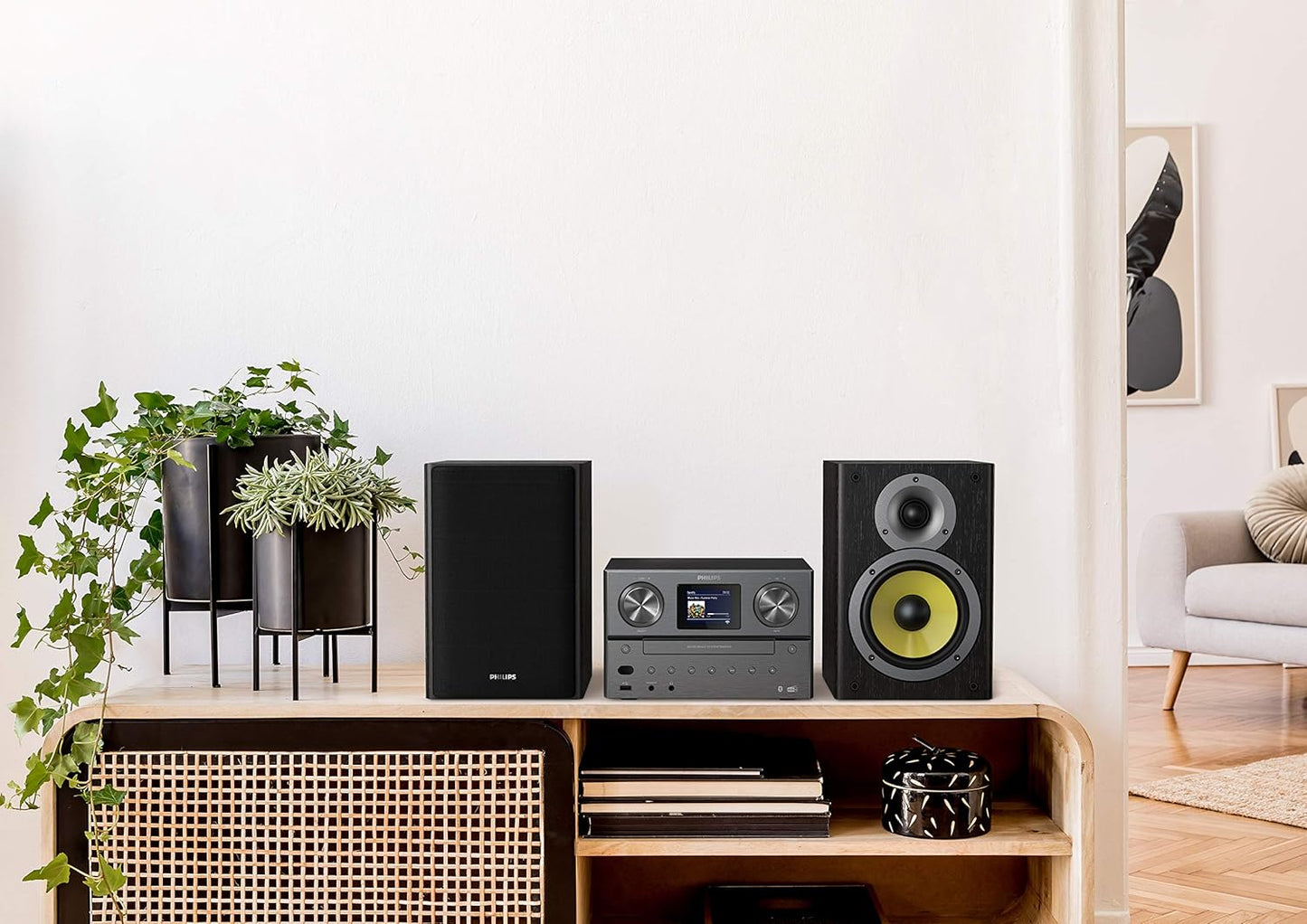Philips TAM8905/10 Micro-HiFi-Anlage Bluetooth, DAB+, CD, WLAN, Spotify Connect