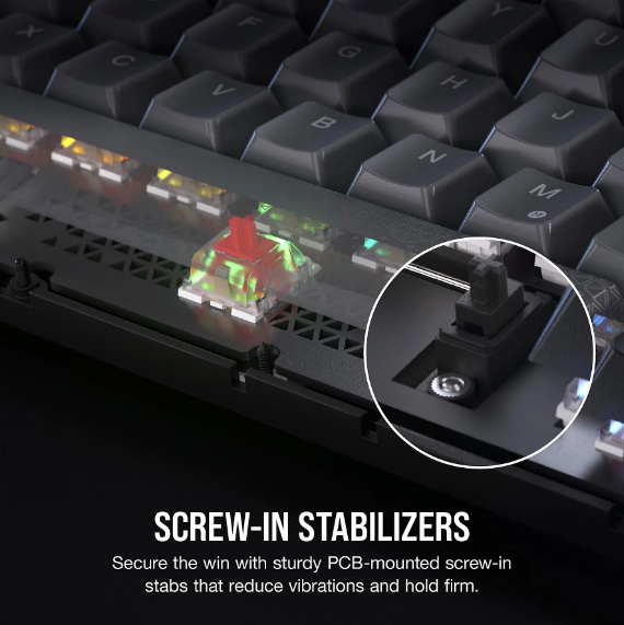 Corsair K65 Plus Wireless – Mechanische Gaming-Tastatur – QWERTY US