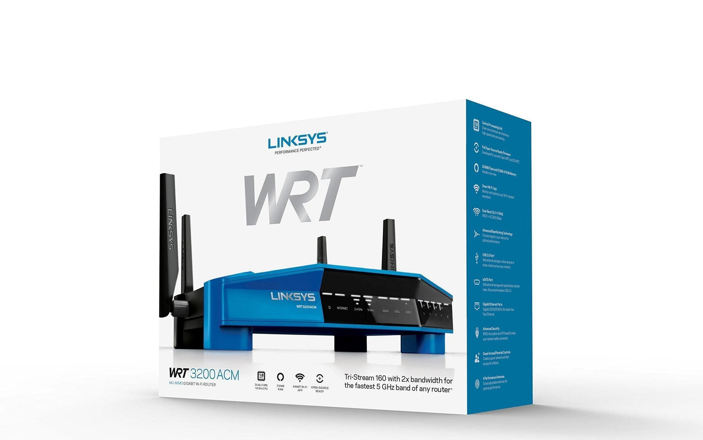 Linksys WRT3200ACM Dual-Band Open Source Router – MU-MIMO – Tri-Stream AC3200