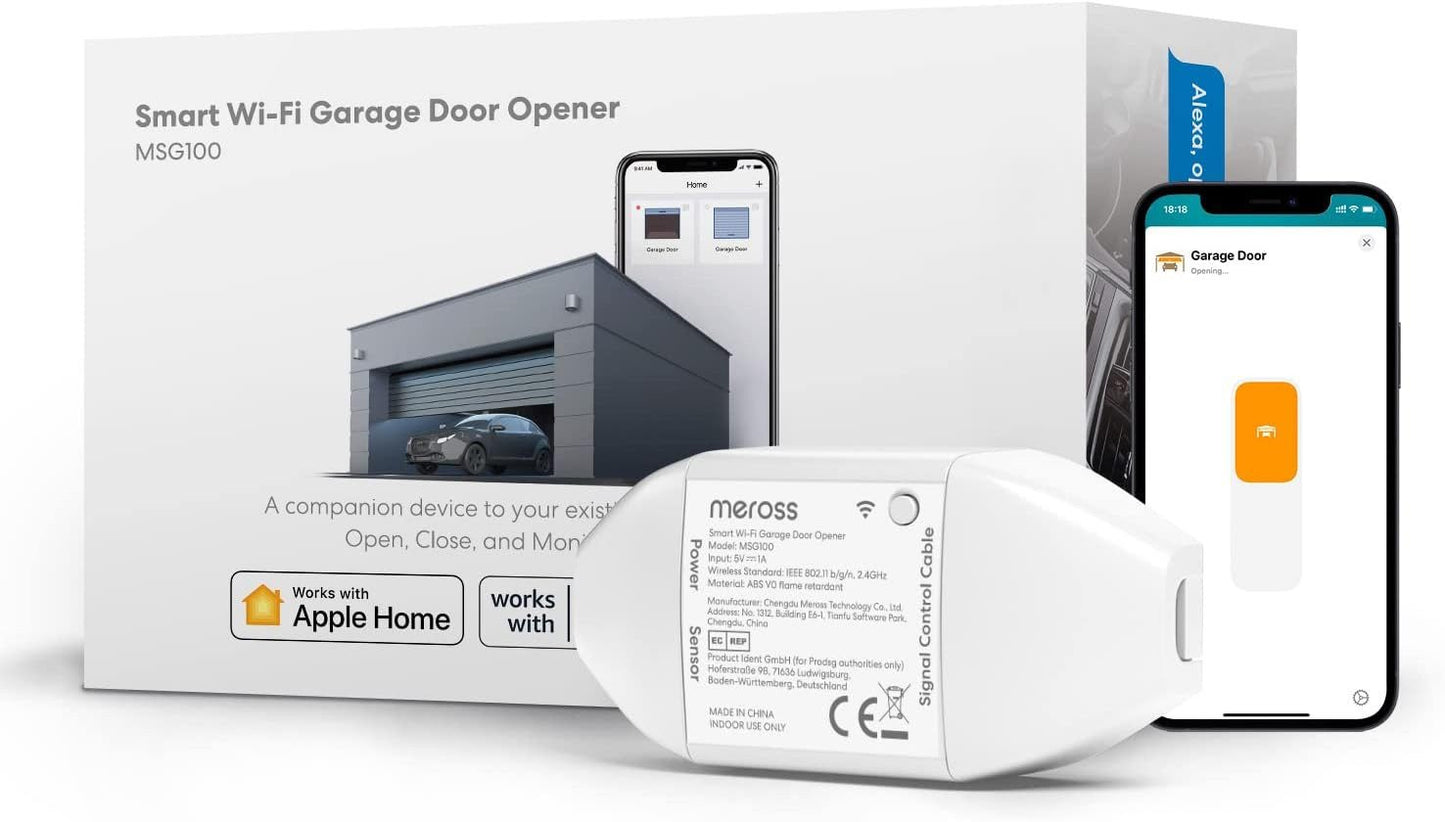 Meross MSG100HKEU – Smart WLAN-Garagentoröffner