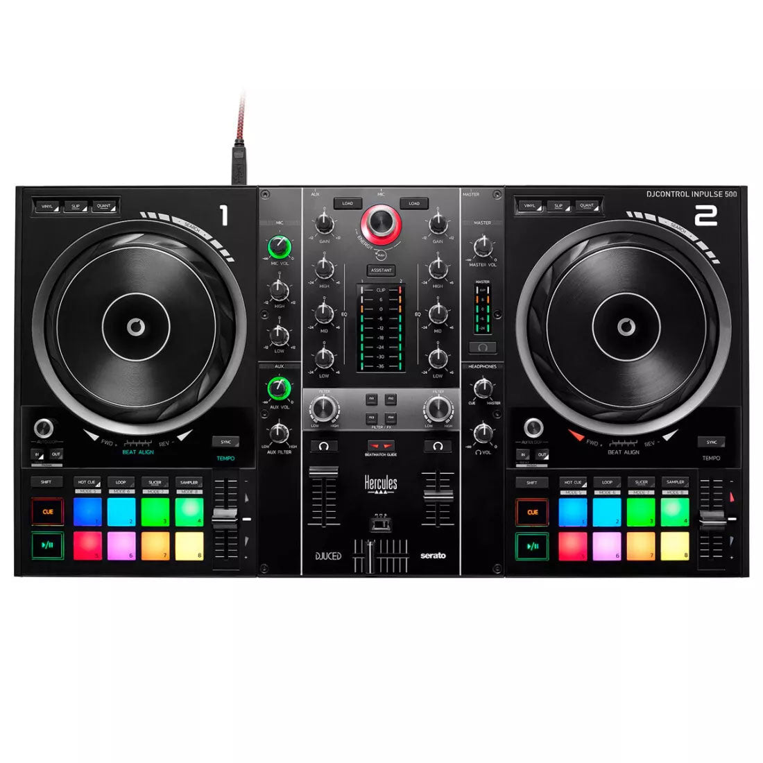 Hercules DJControl Inpulse 500 – DJ Controller Serato & DJUCED – Sehr gut