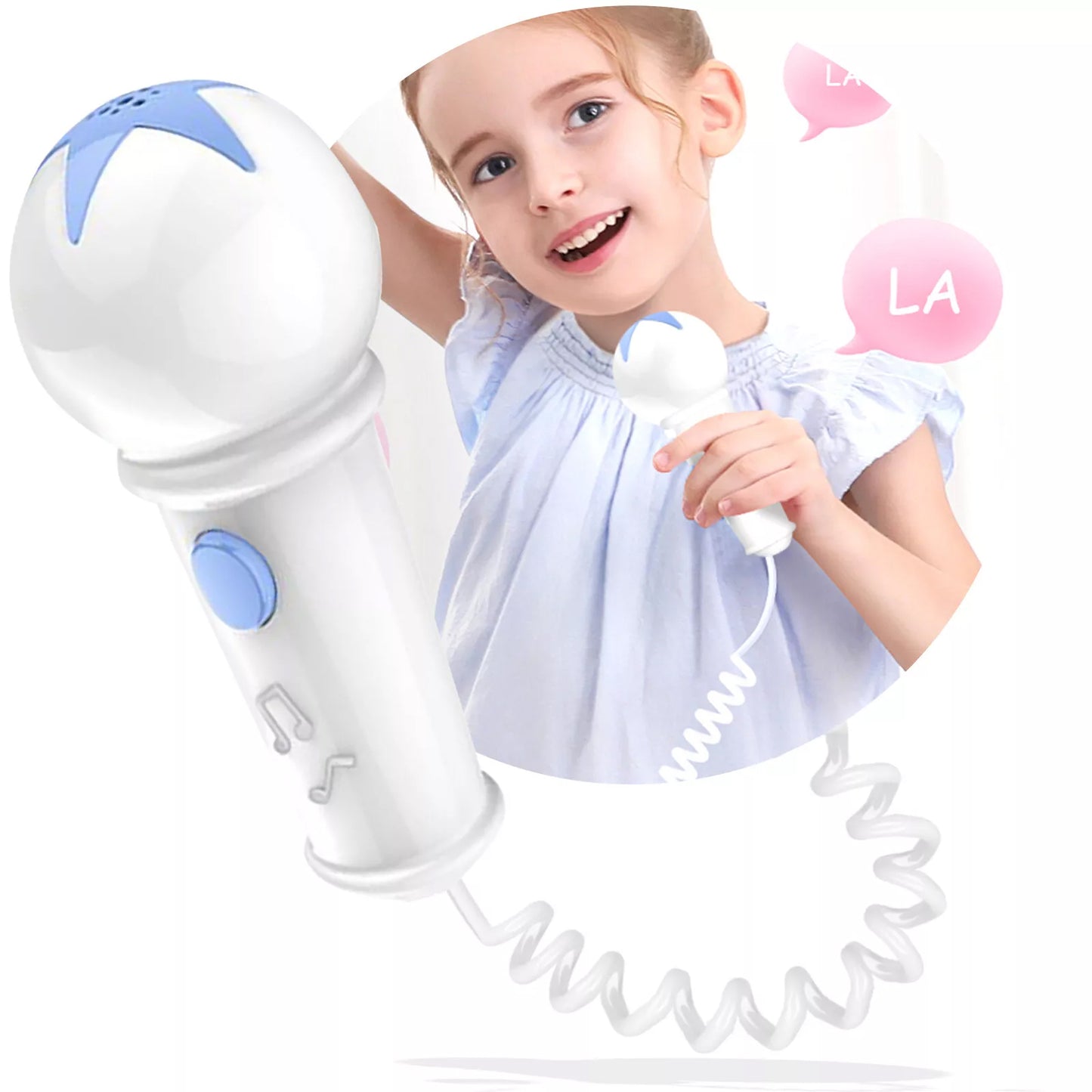 Bigben Tragbarer CD-Player Kids Einhorn – Weiß – Mit Mikrofon