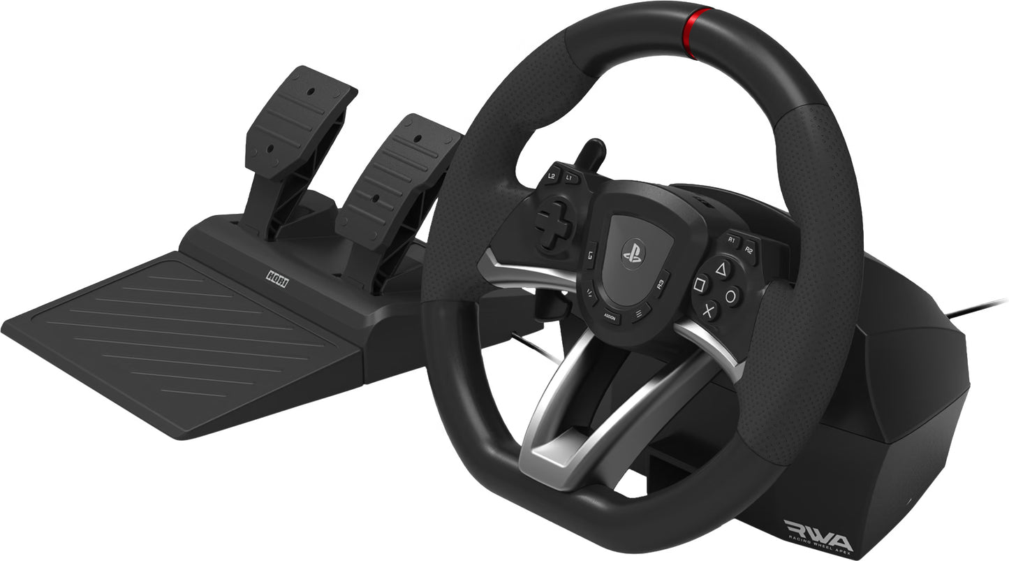 HORI Racing Wheel Apex – Gaming-Lenkrad mit Pedalen – PS5, PS4, PC