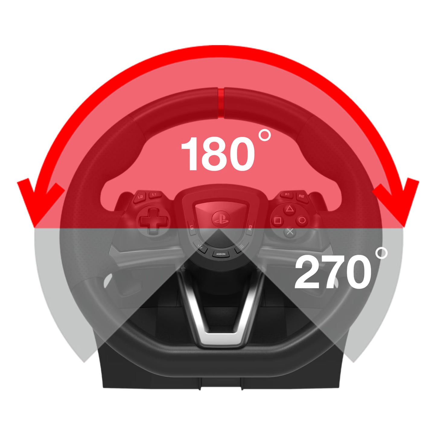 HORI Racing Wheel Apex – Gaming-Lenkrad mit Pedalen – PS5, PS4, PC
