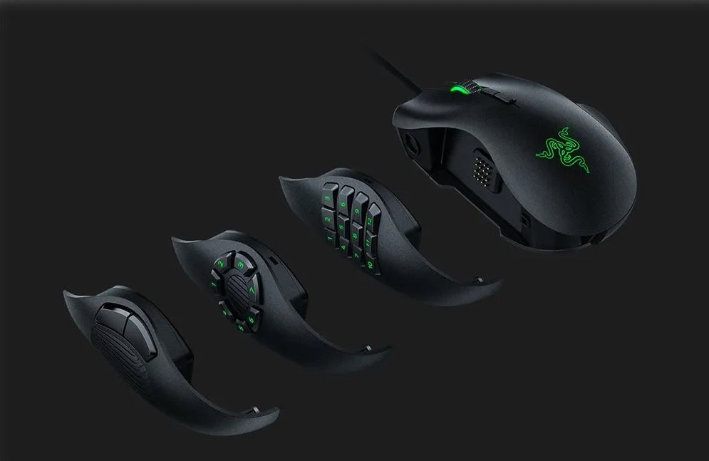 Razer Naga Trinity – Modulare Gaming Maus mit 3 Seitenteilen