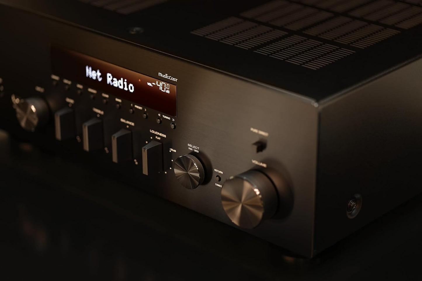 YAMAHA R-N600A – Netzwerk-Receiver & Vollverstärker – Hi-Res DAC – Schwarz