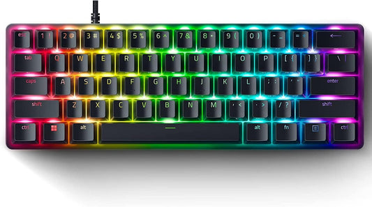 Razer Huntsman Mini V2 – 60 % Gaming-Tastatur mit optischen Switches – Schwarz