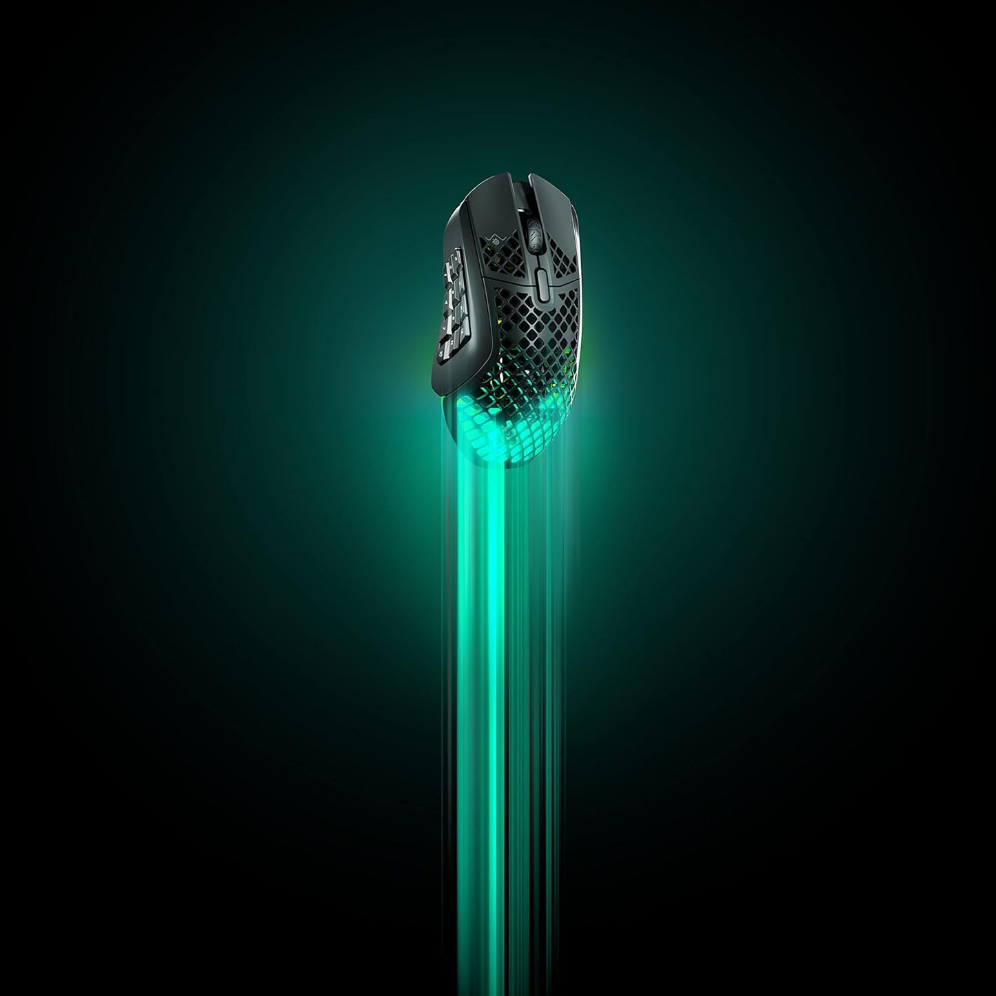 SteelSeries Aerox 9 Wireless – RGB Gaming-Maus – Schwarz