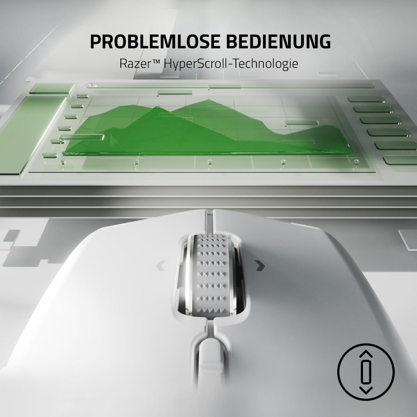 Razer Pro Click Mini – Kabellose Maus mit HyperScroll – Weiß