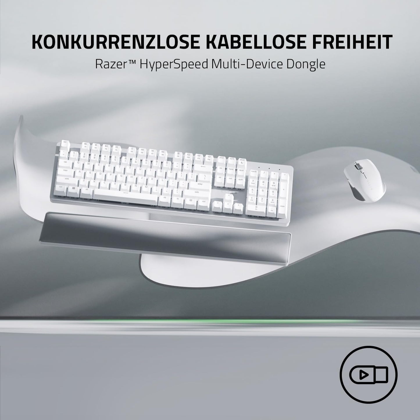 Razer Pro Click Mini – Kabellose Maus mit HyperScroll – Weiß
