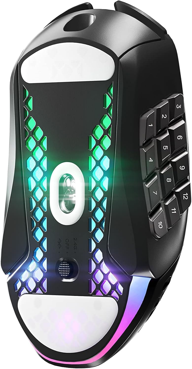 SteelSeries Aerox 9 Wireless – RGB Gaming-Maus – Schwarz