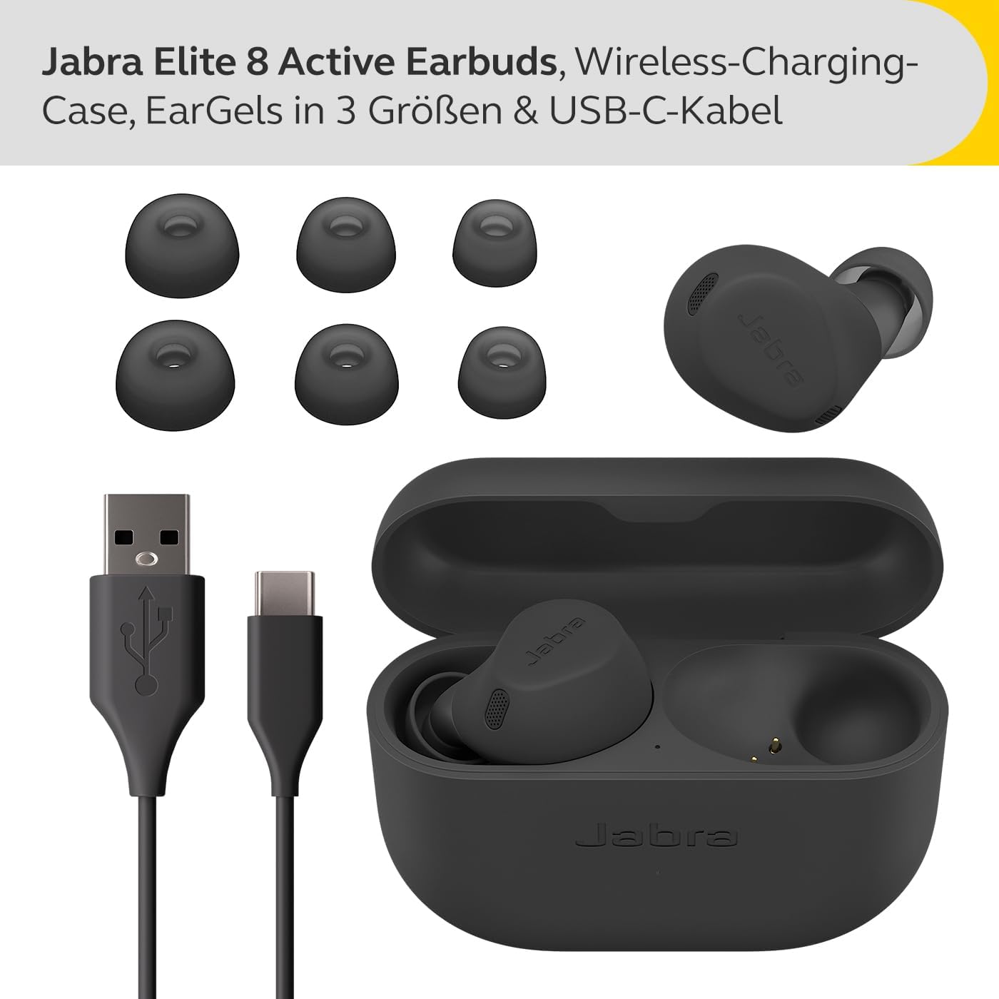 Jabra Elite 8 Active – Wireless In-Ear-Kopfhörer mit ANC