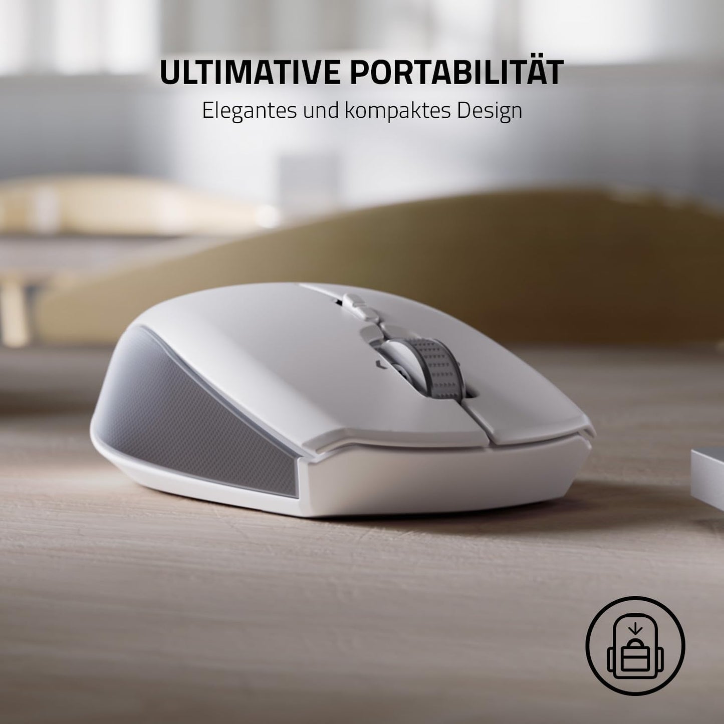 Razer Pro Click Mini – Kabellose Maus mit HyperScroll – Weiß