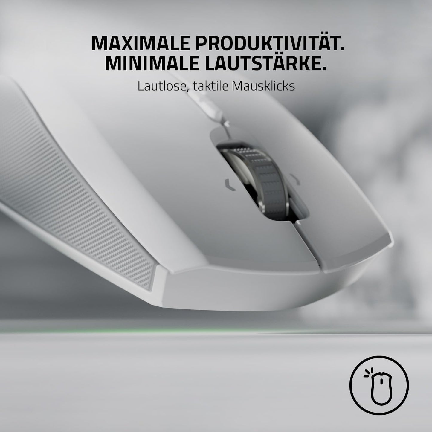 Razer Pro Click Mini – Kabellose Maus mit HyperScroll – Weiß