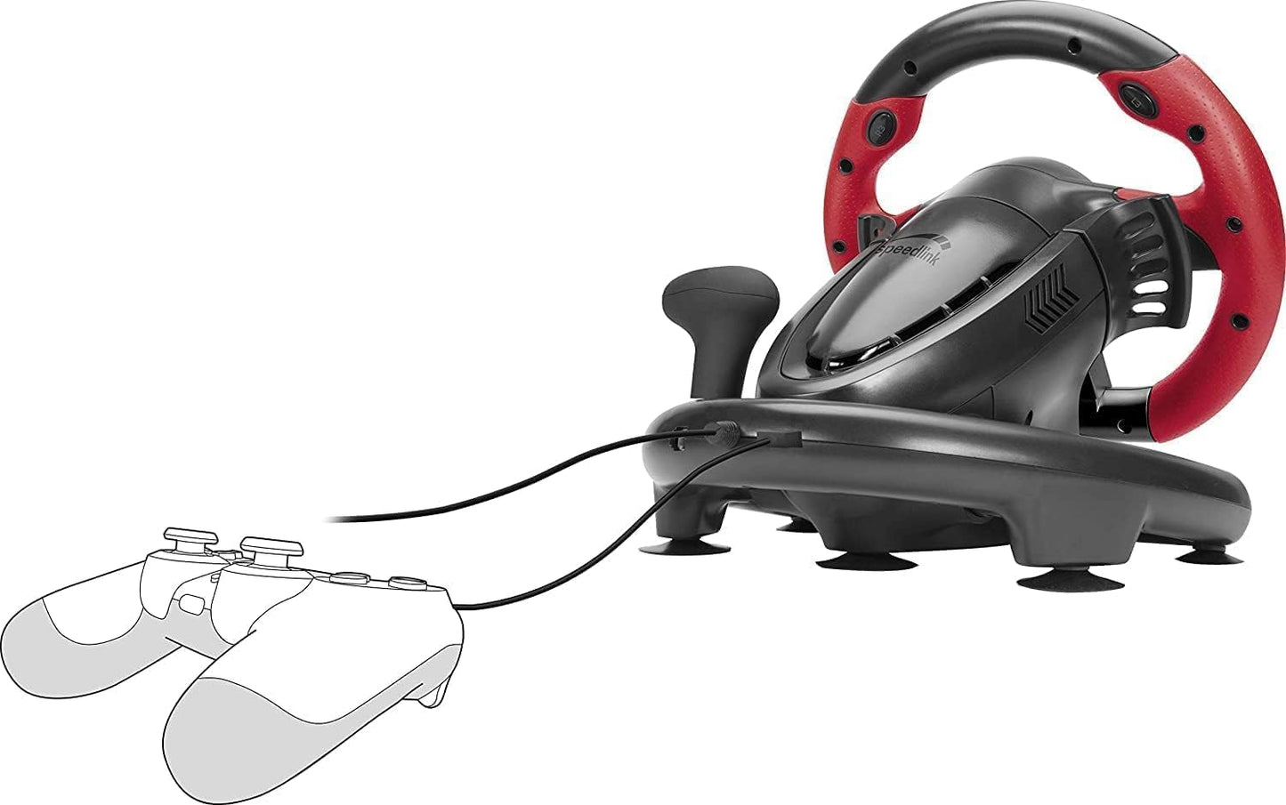 Speedlink TRAILBLAZER Racing Wheel – Gaming-Lenkrad mit Pedalen & Schaltung