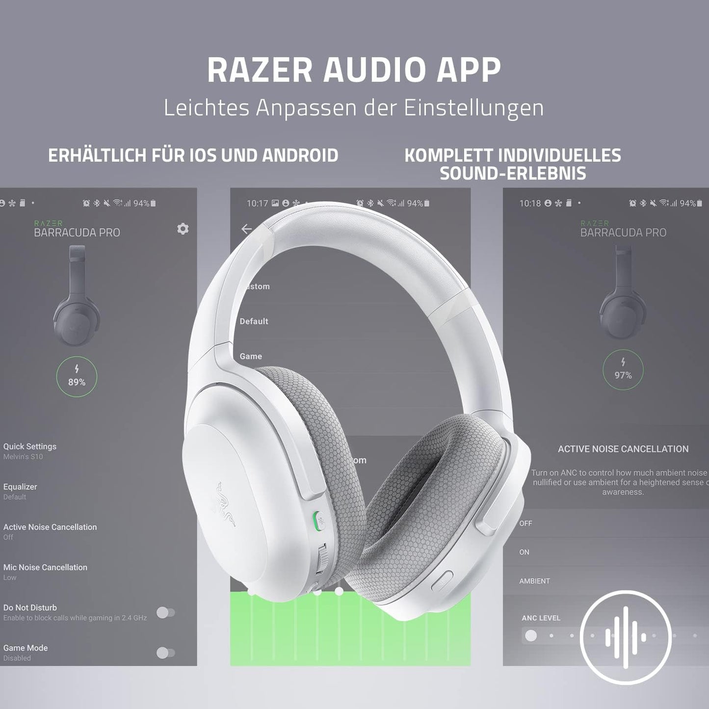 Razer Barracuda Mercury – Wireless Gaming Headset | Dual Wireless, 40h Akku