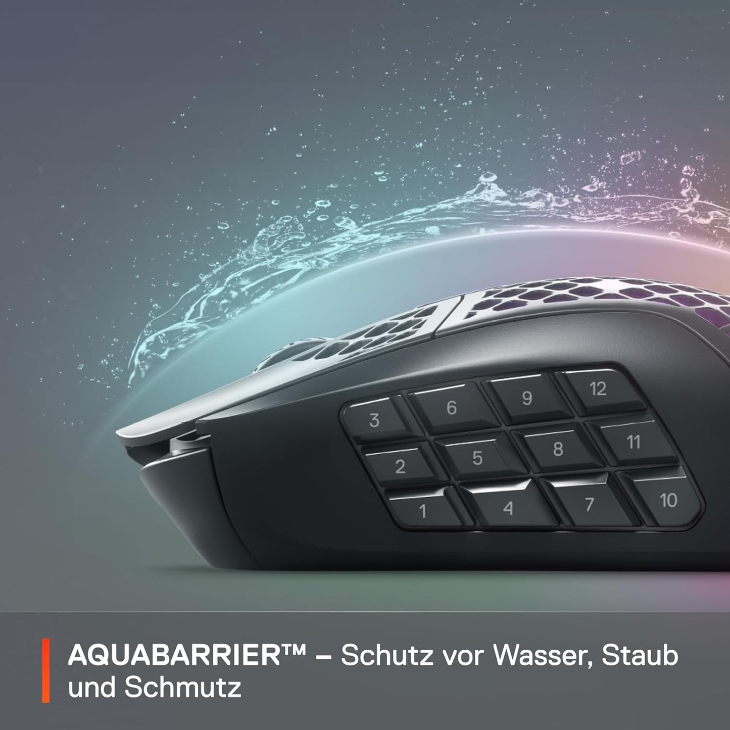 SteelSeries Aerox 9 Wireless – RGB Gaming-Maus – Schwarz