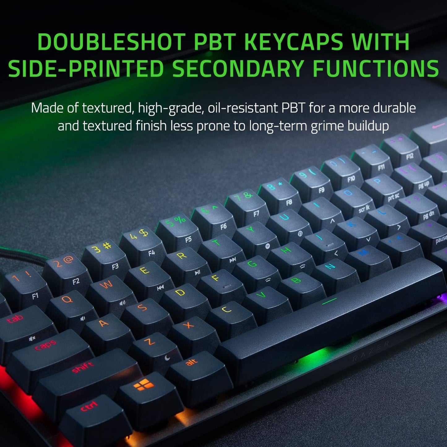 Razer Huntsman Mini V2 – 60 % Gaming-Tastatur mit optischen Switches – Schwarz