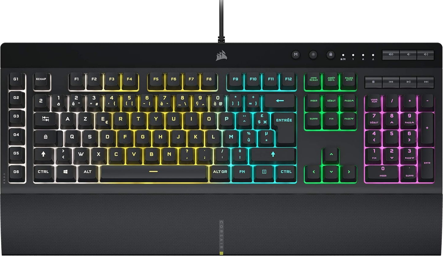 Corsair K55 RGB Pro – Gaming-Tastatur – QWERTY US – RGB Beleuchtung