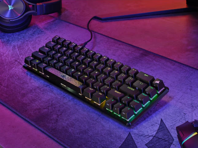 Corsair K65 Pro Mini – 65 % Gaming-Tastatur – OPX Switches – QWERTY US