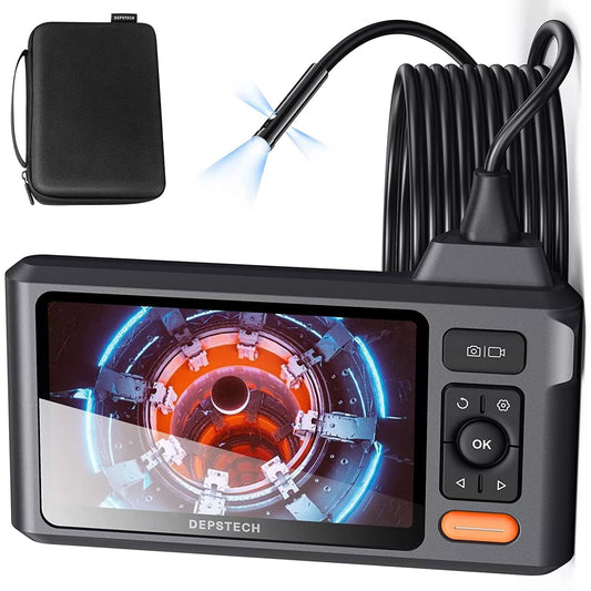 DEPSTECH DS520 Endoskop-Kamera 1080P Dual Lens 5" LCD 5m IP67