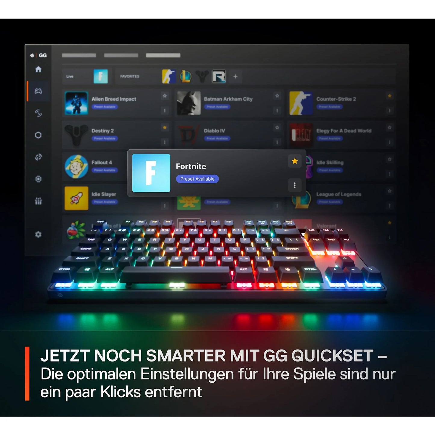 SteelSeries Apex Pro TKL Gen 3 – QWERTY US – Mechanische Gaming-Tastatur