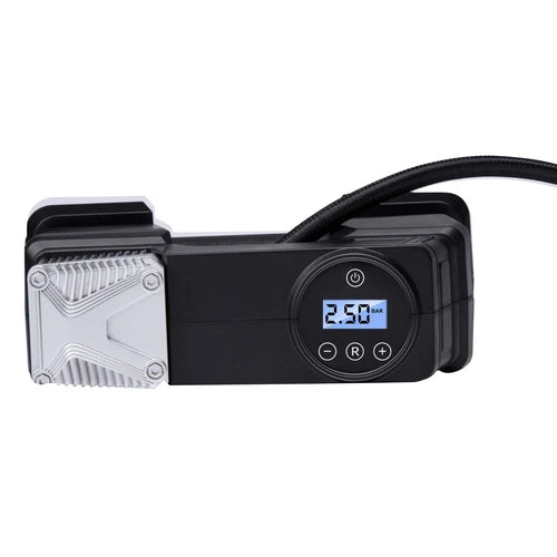 Dunlop Digitaler Luftkompressor 150PSI 10Bar 12V Luftpumpe + 3 Aufsätze