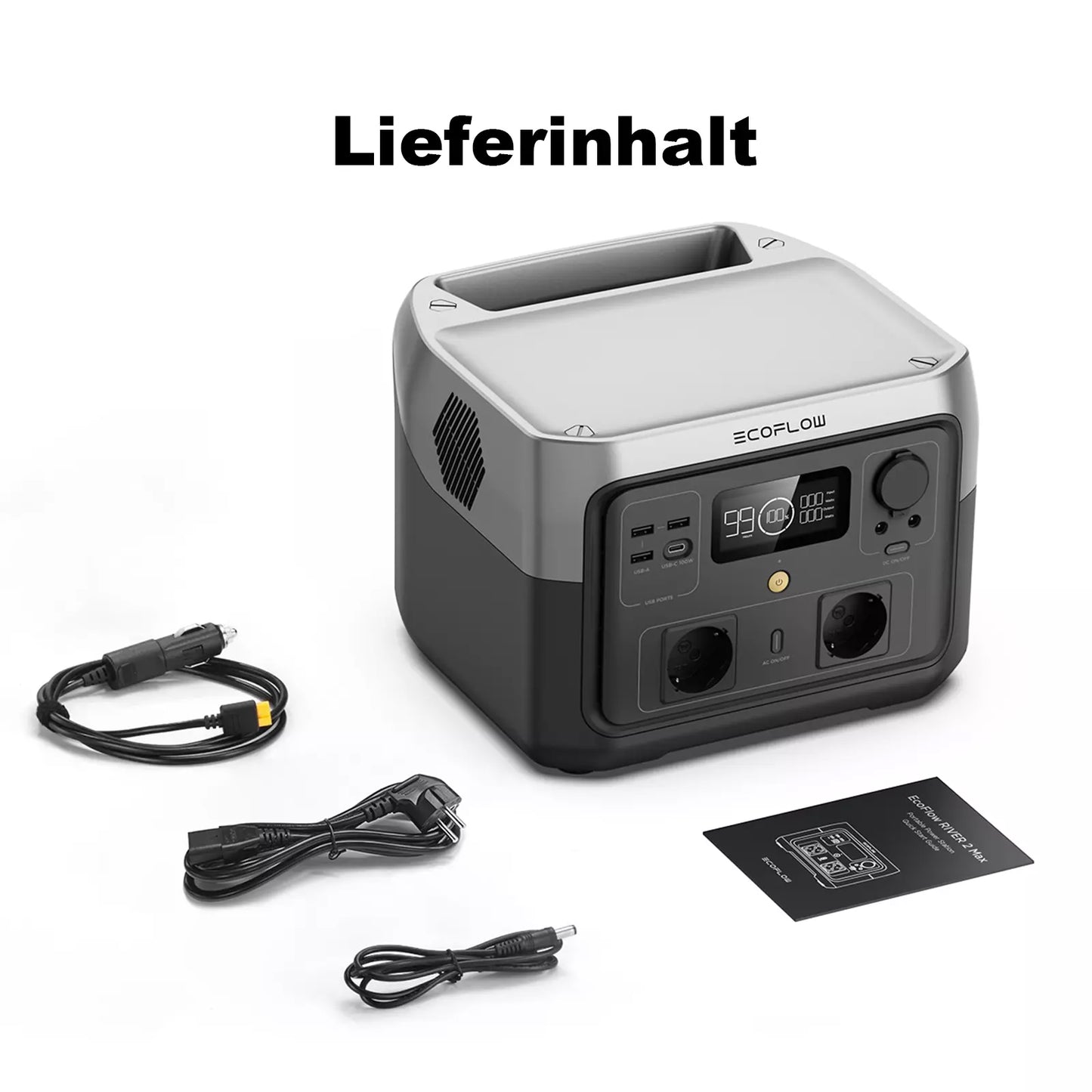 EcoFlow River 2 Max – Neu (Sonstiges) – Kratzer auf dem Deckel – Guter Zustand