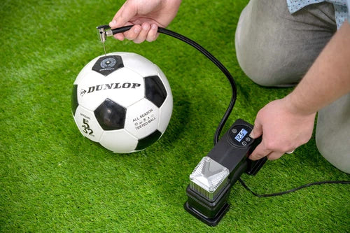 Dunlop Digitaler Luftkompressor 150PSI 10Bar 12V Luftpumpe + 3 Aufsätze